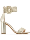 Albano Ankle Strap Sandals In Gold