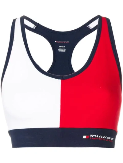 Tommy Hilfiger Cropped Tank Top In Red