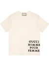 Gucci Oversize Cotton T-shirt With Appliqué In White
