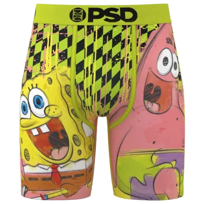 Psd Mens  Sb Drip Squad Briefs In Yellow/black/pink