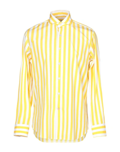 Alessandro Gherardi Striped Shirt In Yellow