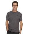 Under Armour Charged Cotton® Left Chest Lockup, Carbon Heather/black