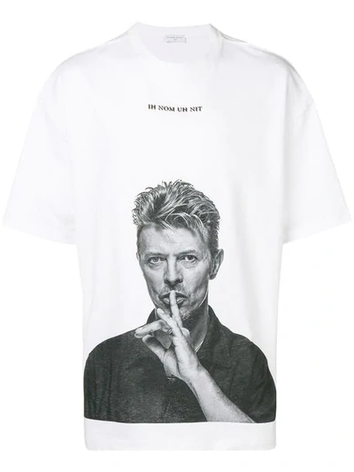 Ih Nom Uh Nit Bowie Silence White Cotton T-shirt