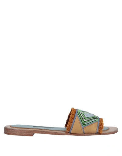 Meher Kakalia Sandals In Ocher