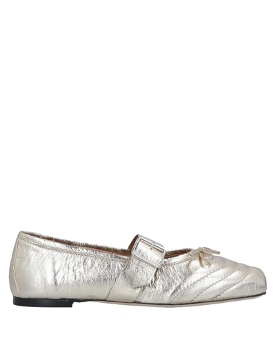 Pantofola D'oro Ballet Flats In Gold