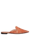 Alberta Ferretti Mules In Orange