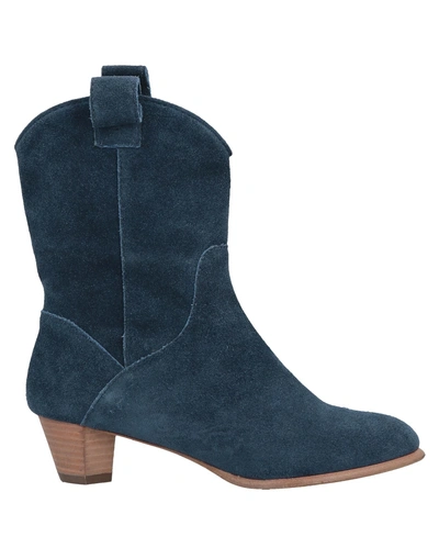 Marc By Marc Jacobs Ankle Boot In Slate Blue