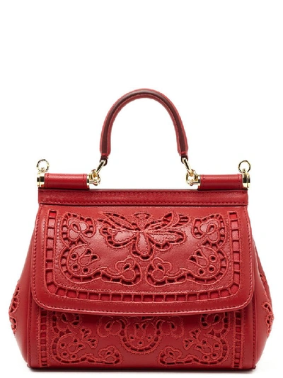 Dolce & Gabbana Sicily Bag In Red