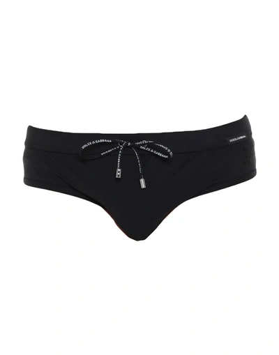 Dolce & Gabbana Bikini Bottoms In Black