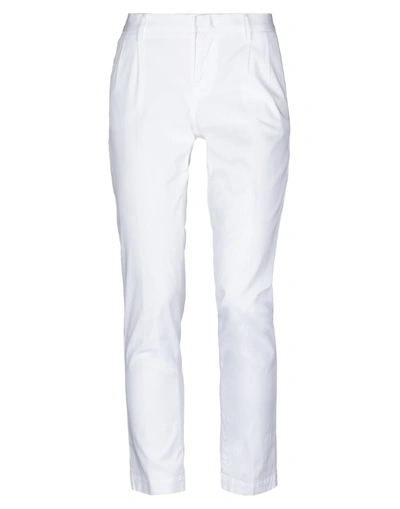 Pt0w Casual Pants In White