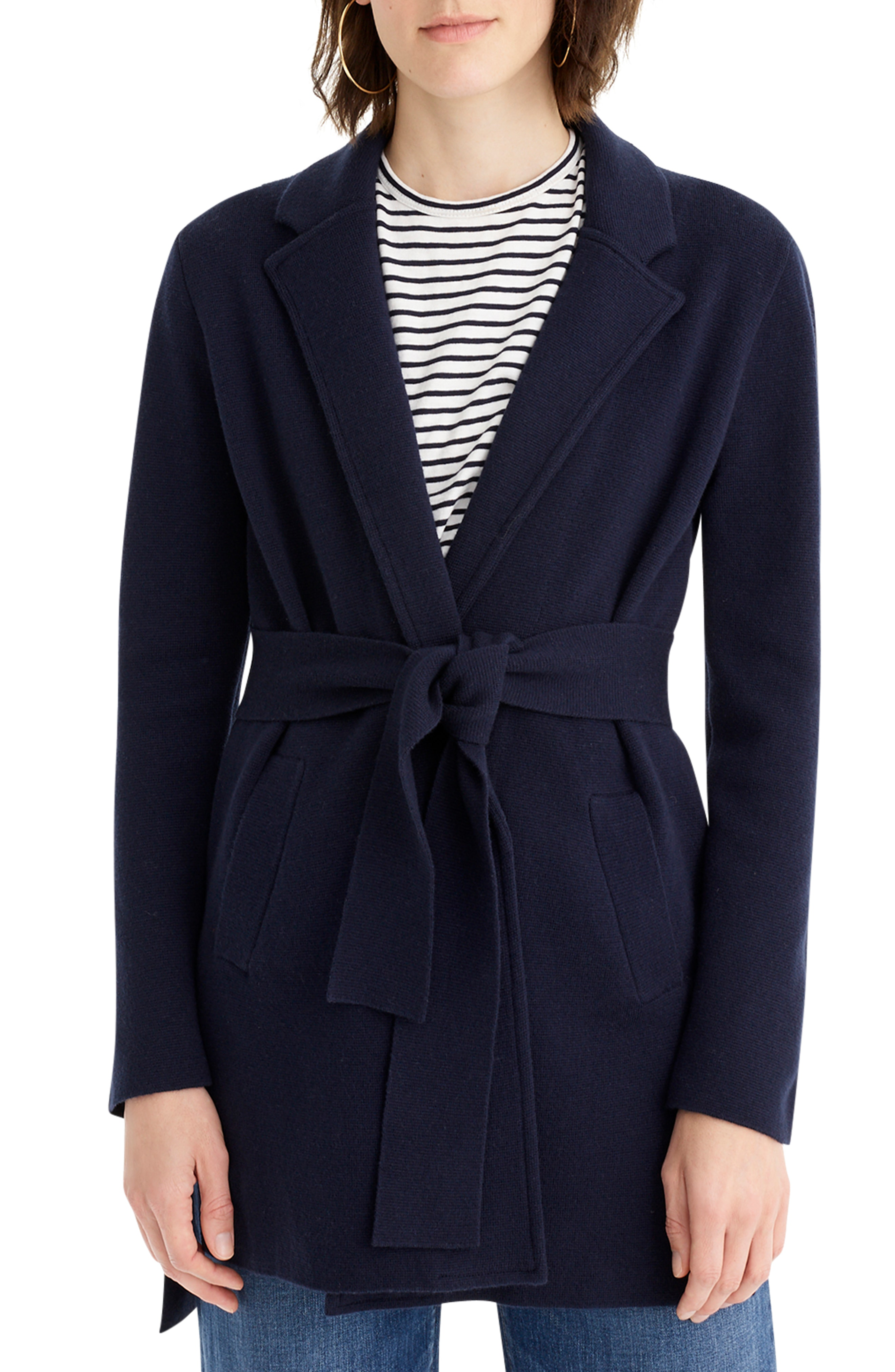 j crew wrap sweater blazer