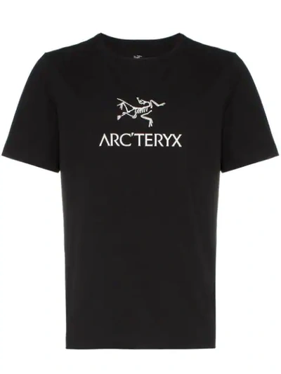 Arc'teryx Arcword Logo Print Cotton T In Black