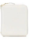 Comme Des Garçons Wallet Dot Detail Zipped Wallet - White