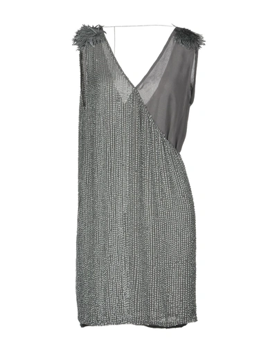 Trussardi Jeans Short Dresses In Grey
