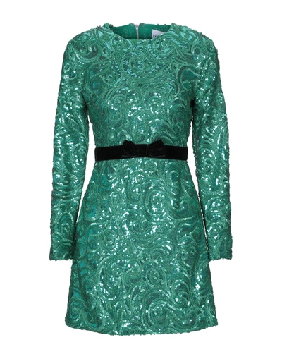 Perseverance Short Dresses In Emerald Green