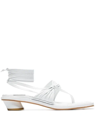 Reike Nen White 30 Strappy Leather Sandals