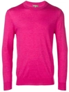 N•peal Round Neck Sweater In Pink
