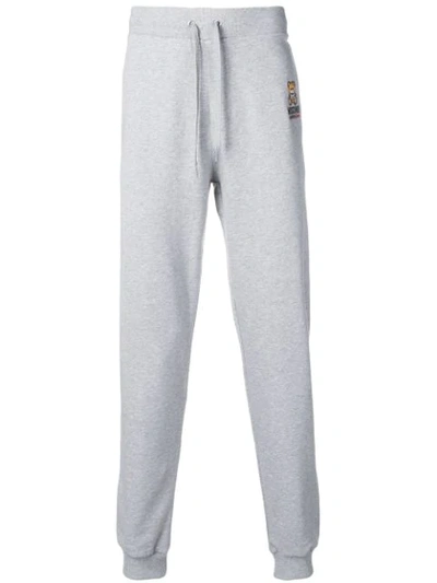 Moschino Logo Track Pants In Grey