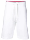 Moschino Logo Stripe Track Pants In White