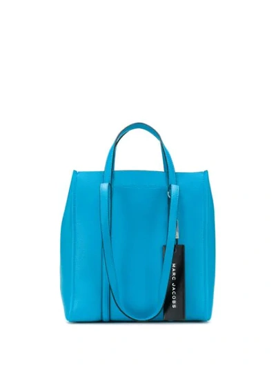 Marc Jacobs Logo Embossed Tote Bag In Blue