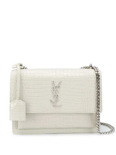 Saint Laurent Sunset Shoulder Bag In Neutrals