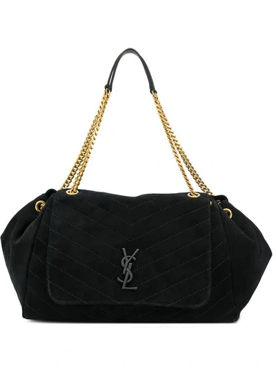 Saint Laurent Nolita Large Chain Bag In Black