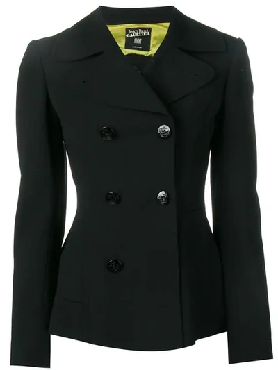 Pre-owned Jean Paul Gaultier Vintage Double Breasted Jacket In Black