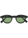 Epos Chunky Round Sunglasses In 黑色