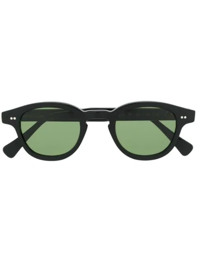 Epos Chunky Round Sunglasses In 黑色