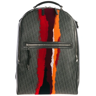 Dior Men's Rucksack Backpack Travel In Grey