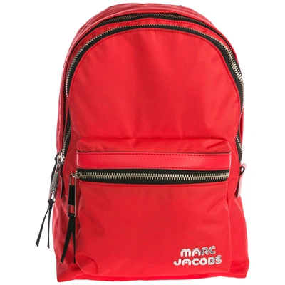 Marc Jacobs Women's Rucksack Backpack Travel  Trek In Red