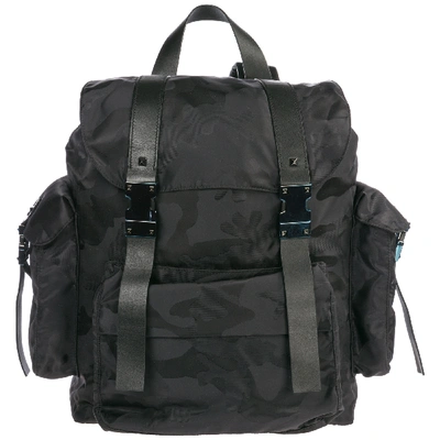 Valentino Garavani Men's Rucksack Backpack Travel In Black