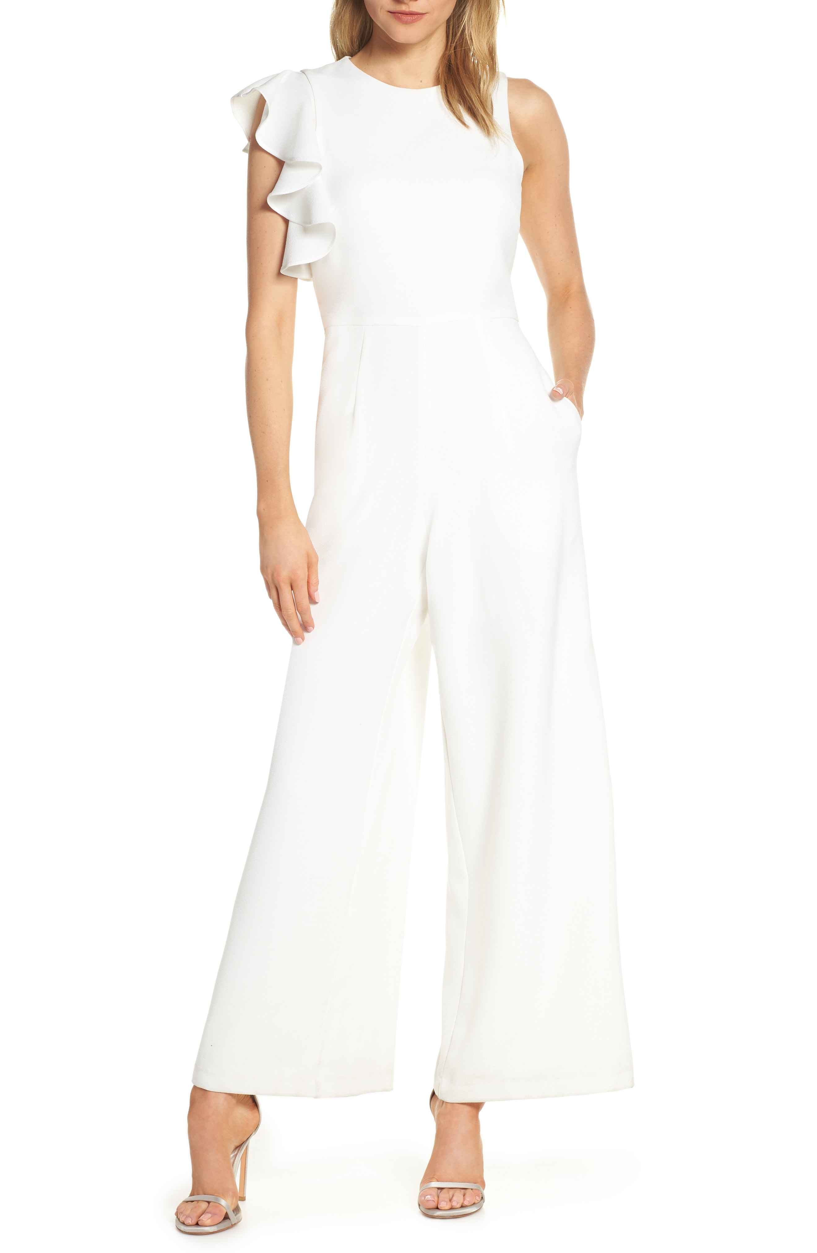 julia jordan white jumpsuit