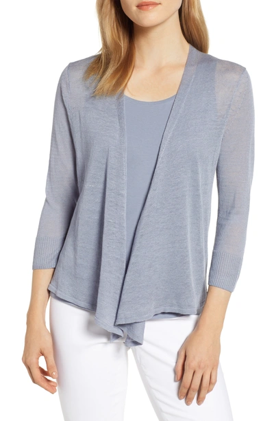 Nic + Zoe 4-way Lightweight Cardigan In Light Stone