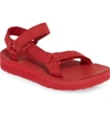 Teva Midform Universal Sandal In Racing Red Leather