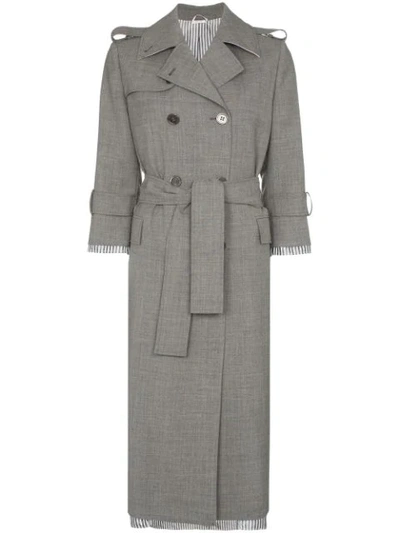 Thom Browne Double-breasted Trench Coat - Grey