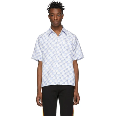 Xander Zhou White Monogram Shirt