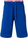 Moschino Logo Track Pants In Blue