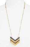 Madewell Arrowstack Necklace In Vintage Gold