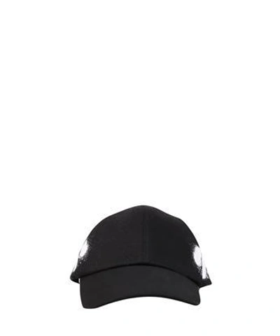 Off-white Spray Stripes Cotton Baseball Hat, Black/white