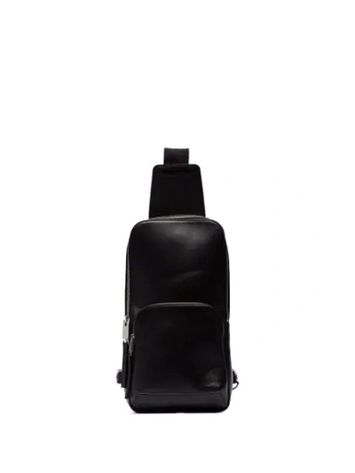Alyx Black Zip Pocket Leather Cross Body Bag
