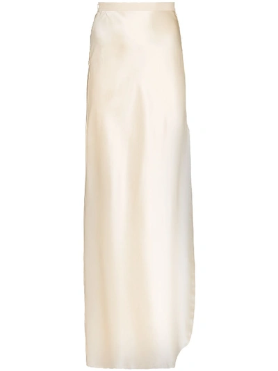 Nili Lotan Azalea Silk Evening Skirt In Neutrals