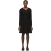 Proenza Schouler Crepe Textured Long Sleeve Dress In 00200 Black