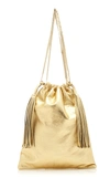 Attico Metallic Leather Pouch In Gold