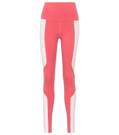 Live The Process Colorblocked Leggings In Pink