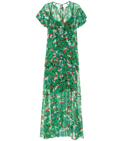 Dorothee Schumacher Caribbean Gardens Maxi Dress In Green