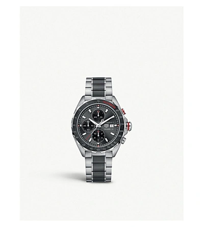 Tag Heuer Formula 1 44mm Stainless Steel & Ceramic Automatic Chronograph Bracelet Watch In Not Applicable
