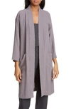 Eileen Fisher Silk Jacket In Luna