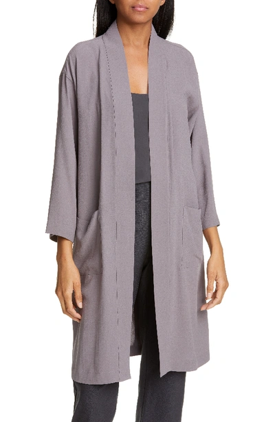 Eileen Fisher Silk Jacket In Luna