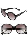 Marc Jacobs 56mm Round Sunglasses In Brown